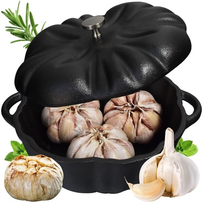 Garlic Roaster Cast Iron Garlic Roaster For Kitchen Grill Oven Dining Room Indoo