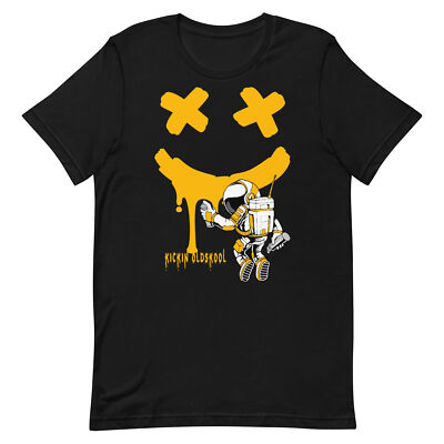 Shirt to Match Jordan 1 High OG Taxi - Astronaut Graffiti Drip Graphic Tee