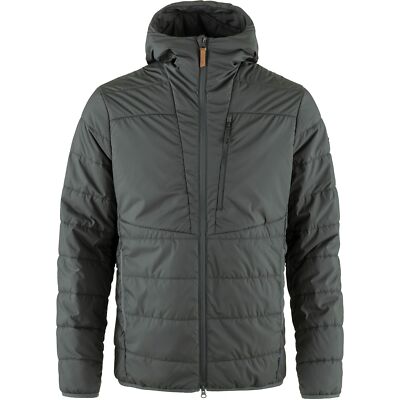 Fjallraven Keb Padded Hoodie Men's Jacket, Basalt, X-Large