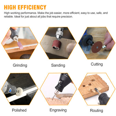 141Pcs Grinding Polishing Cutting Sanding Rotary Tool Accessories Kit For Dremel