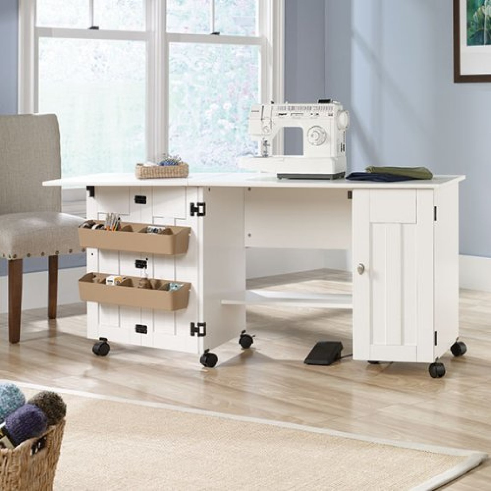 Sewing Machine Table Craft Accessories Storage Cabinet Sewing Machine Table Craft Accessories Storage Cabinet Furniture White