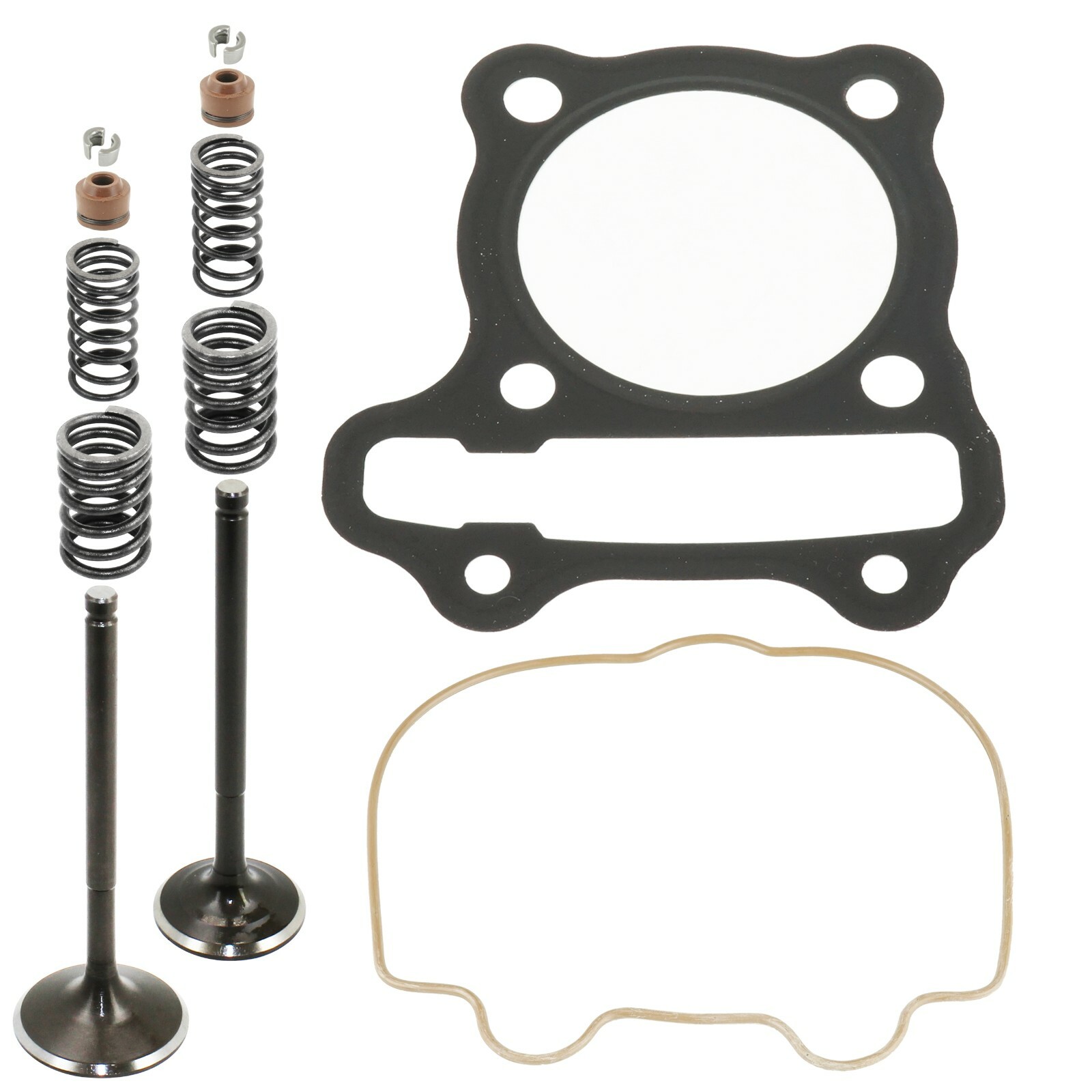 Cylinder Intake Exhaust Valve Gasket Kit For Polaris Phoenix 200 Quad