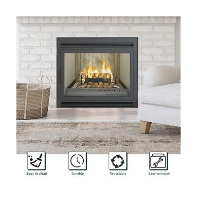 Adjustable Fireplace Tray, Expandable Ash Pan for Ash Collection, Galvanized ...