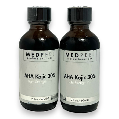 MedPeel AHA Kojic 30% Light Strength Peel 2fl.oz./60ml New Sealed; LOT OF 2