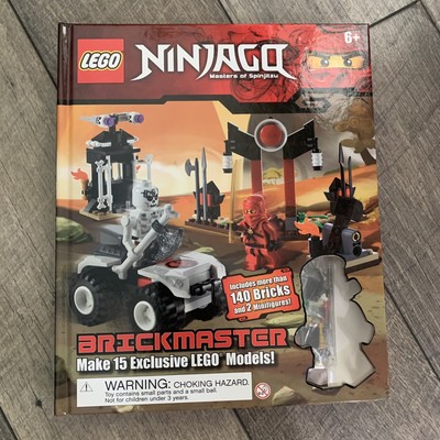 New LEGO Ninjago Masters of Spinjitzu, Brickmaster Hardcover Book Minifigures