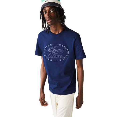 

Хлопковая футболка с круглым вырезом и вышитым логотипом Lacoste Scille