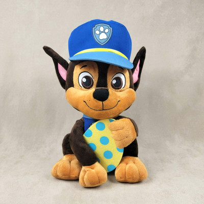 Paw Patrol CHASE Dog Plush 14'' Nickelodeon With Easter Egg Very Good Condition