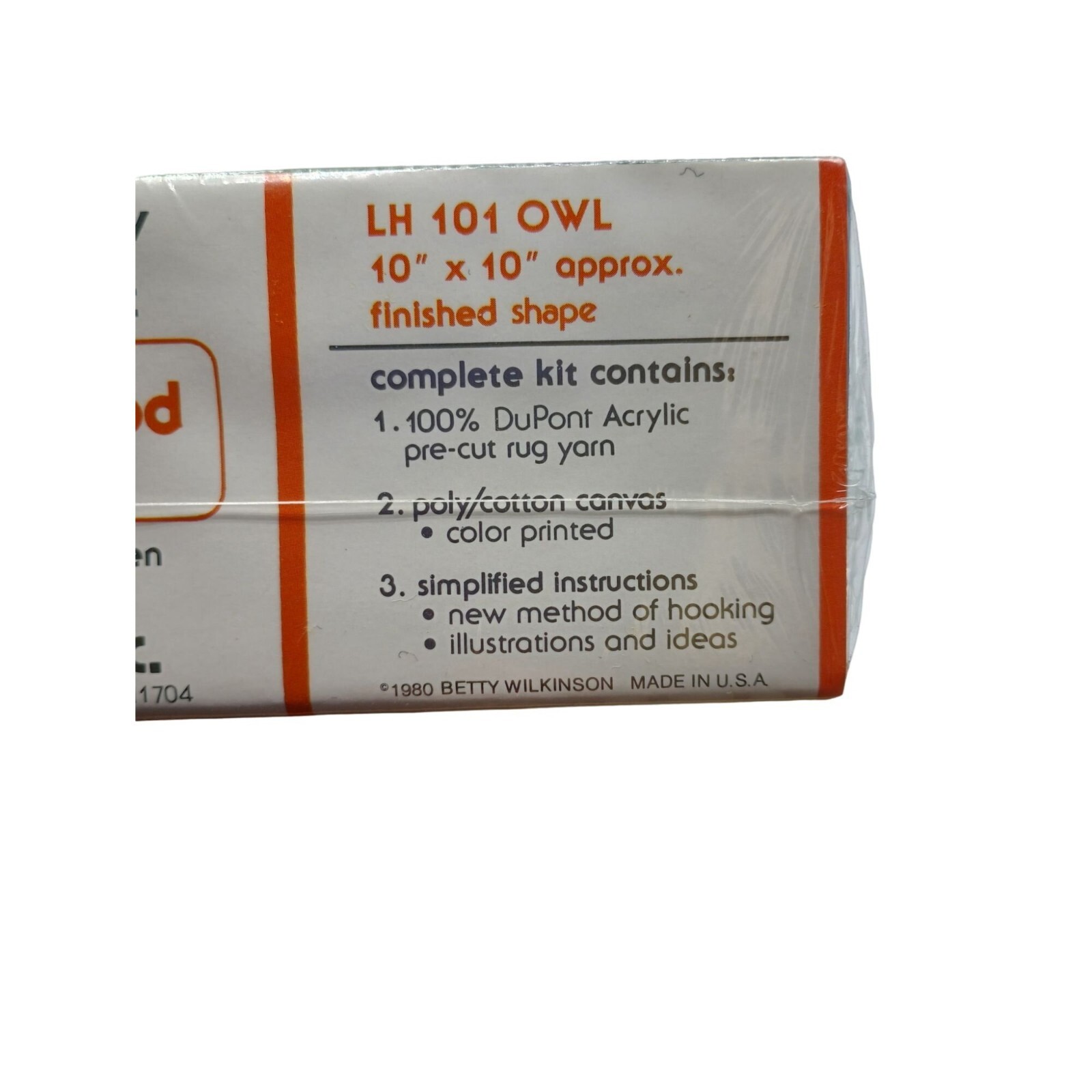 2 For $5 Owl Latch Hook Kit Vintage Betty Wilkinson Limited Time Special