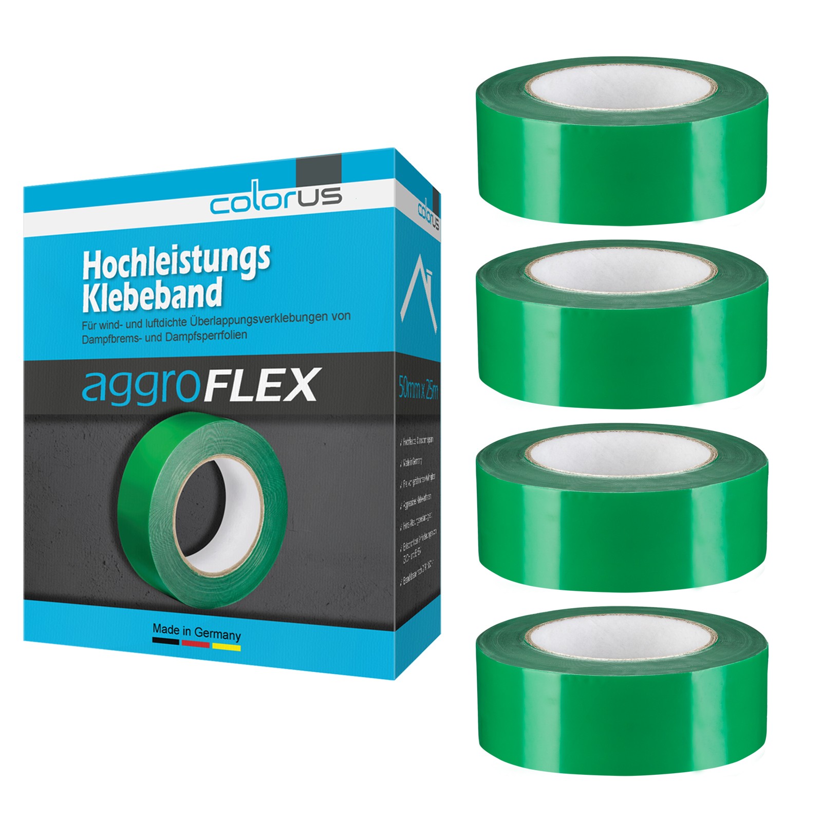 4 x Klebeband Dampfbremse Dampfsperre Dampfsperrfolie Dampfbremsfolie OSB Dach