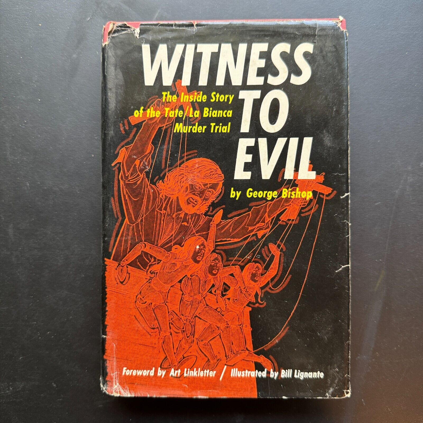 Witness To Evil - George Bishop Tate/La Bianca Murder Trial Manson 1971 3rd HCDJ | eBay Witness To Evil - George Bishop Tate/La Bianca Murder Trial Manson 1971 3rd HCDJ | eBay