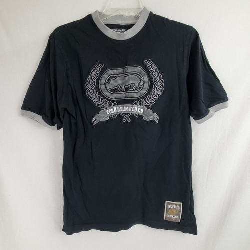 [NOTHING WRITTEN] 90's t-shirt (Gray) ☆送料込☆ Ecko Unlimited Men's Medium Black & Gray Shirt, Heavy, w