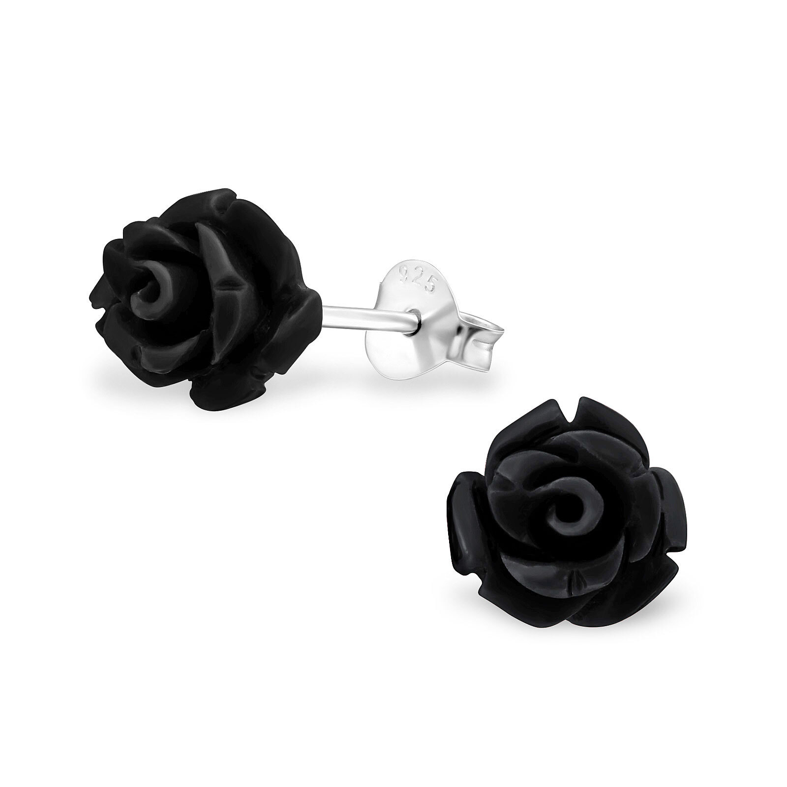 Rosen Ohrringe aus 925 Silber für Schmuck Kinder Schmuck Geschenk
