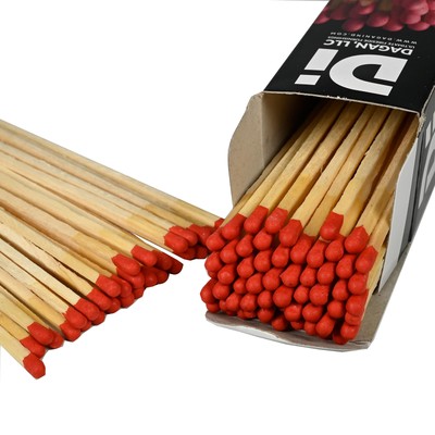 Extra Long Premium Fireplace Matches - 90 Matches Per Box
