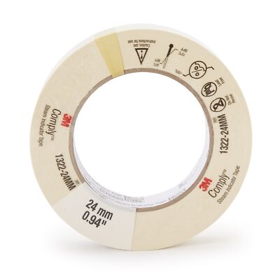 3M Comply Steam Indicator Tape 1 Inch X 60 Yard 1322-24MM 20 Ct