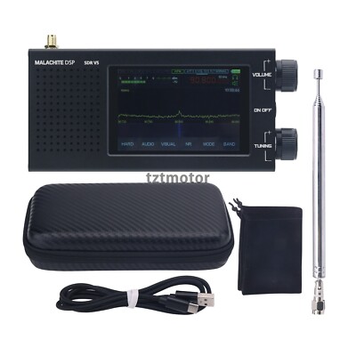 Malachite DSP SDR Radio Receiver V5 CNC Aluminum Shell+1.10d Firmware Shortwave