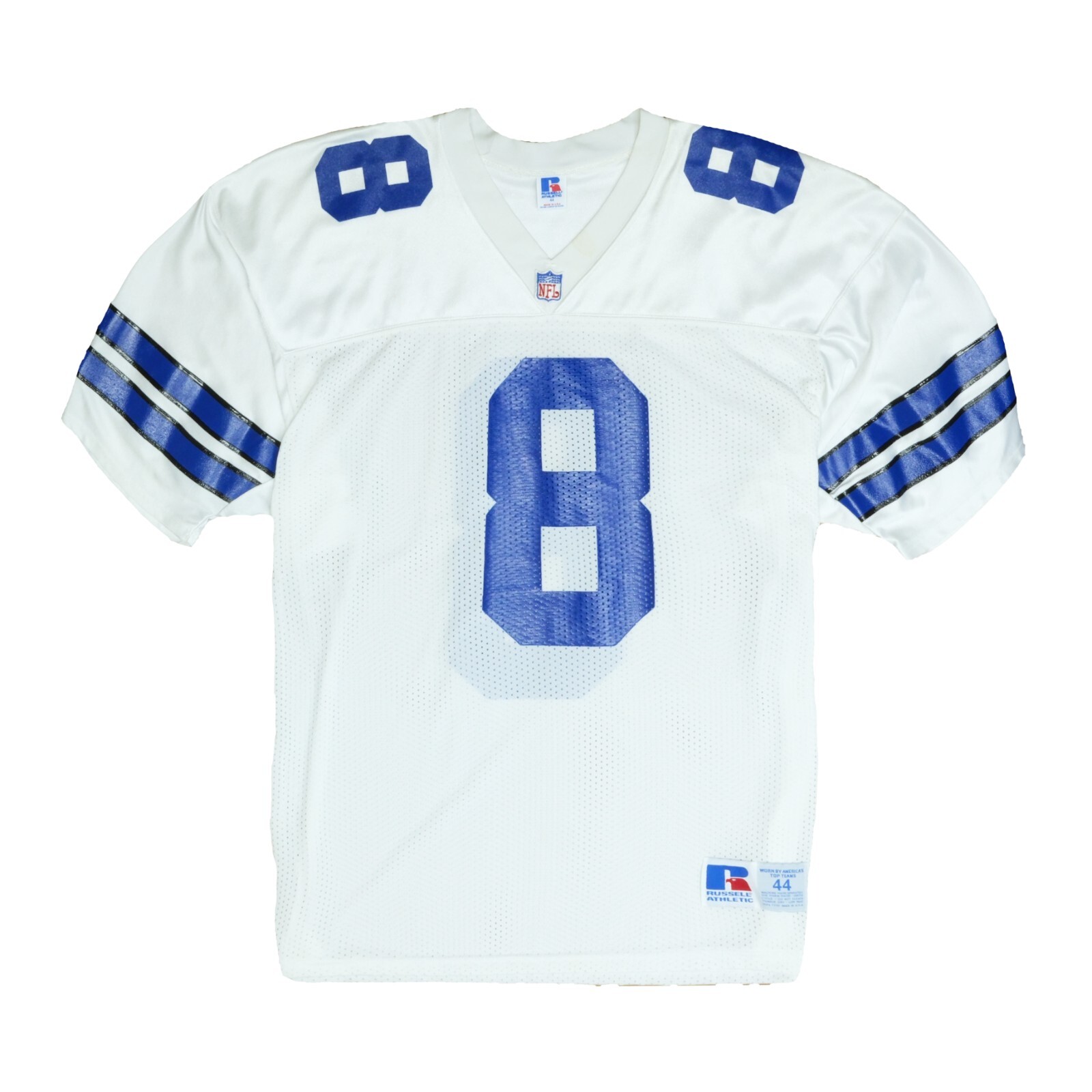 NFL アメフト AIKMAN 8 ホワイト シャツ Vintage Russell NFL Dallas Cowboys AIKMAN #8 Football Jersey