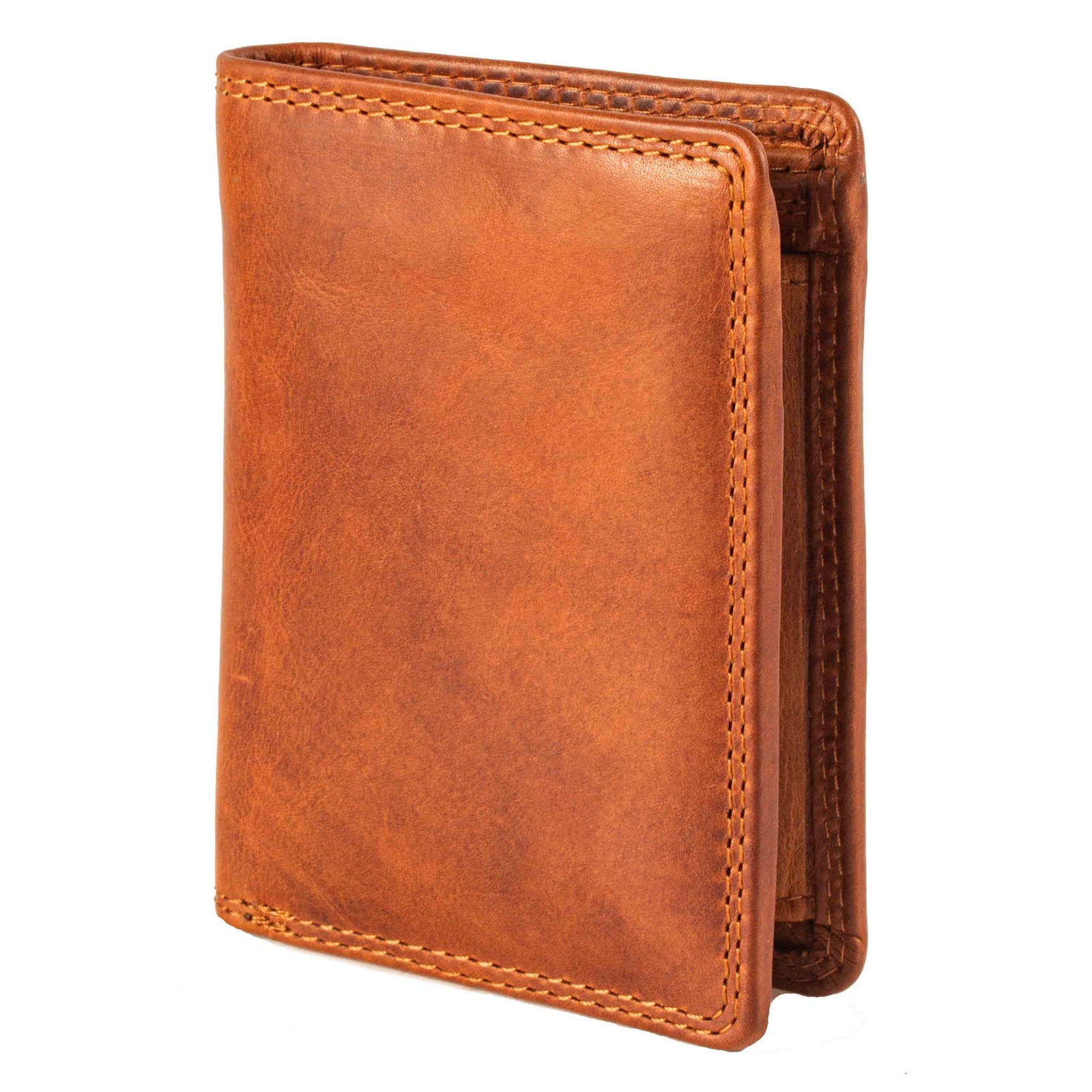 Pranke Herren Leder Geldbeutel Brieftasche Börse Portemonnaie Geldbörse Braun