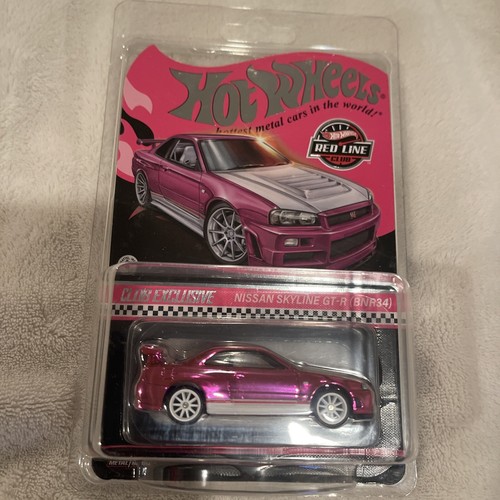 ミニカー Hot Wheels  RLC Pink Editions GT-R BNR34 Hot Wheels RLC Exclusive Pink Editions Nissan Skyline GT-R