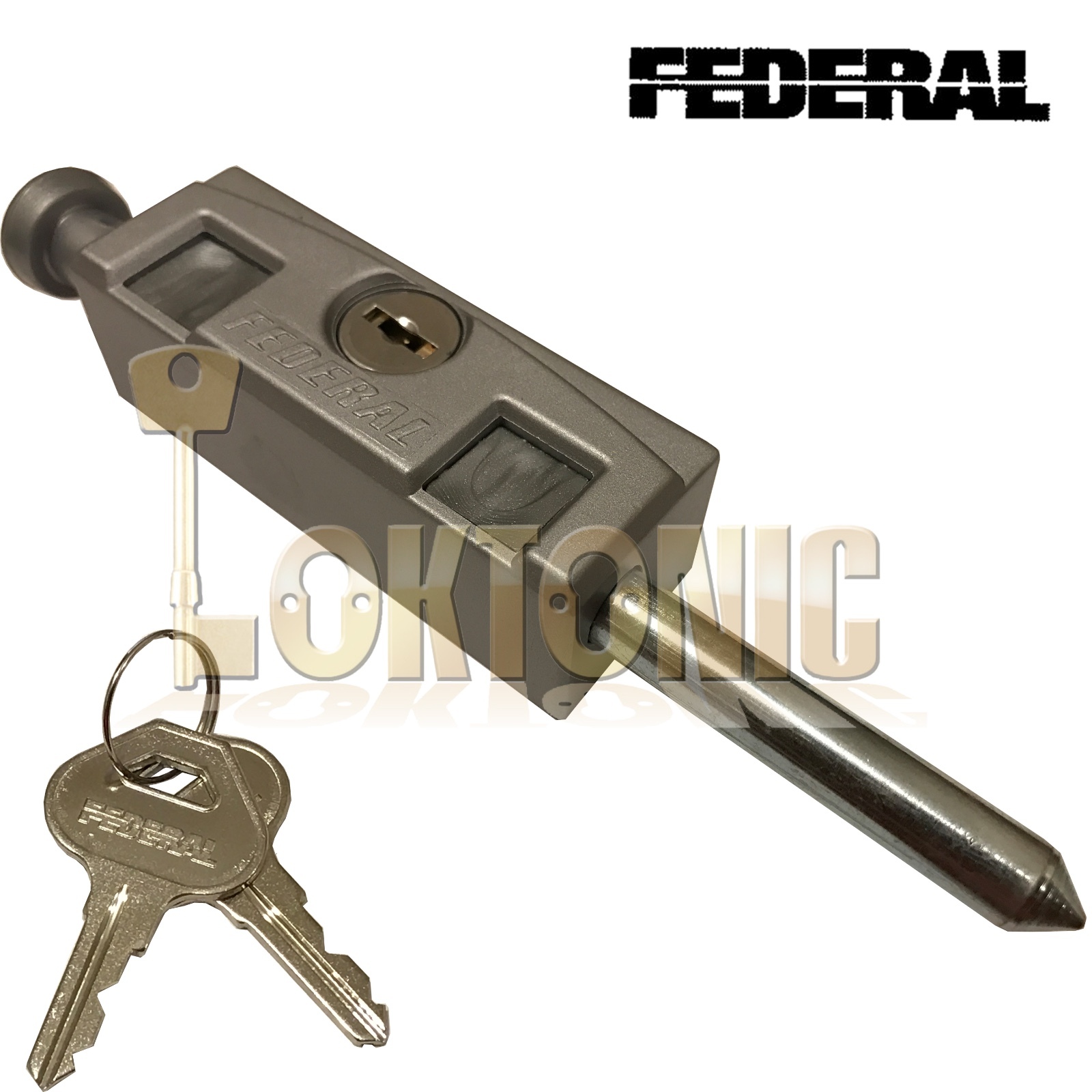 Federal Silver High Security Sliding Patio Door Lock Window