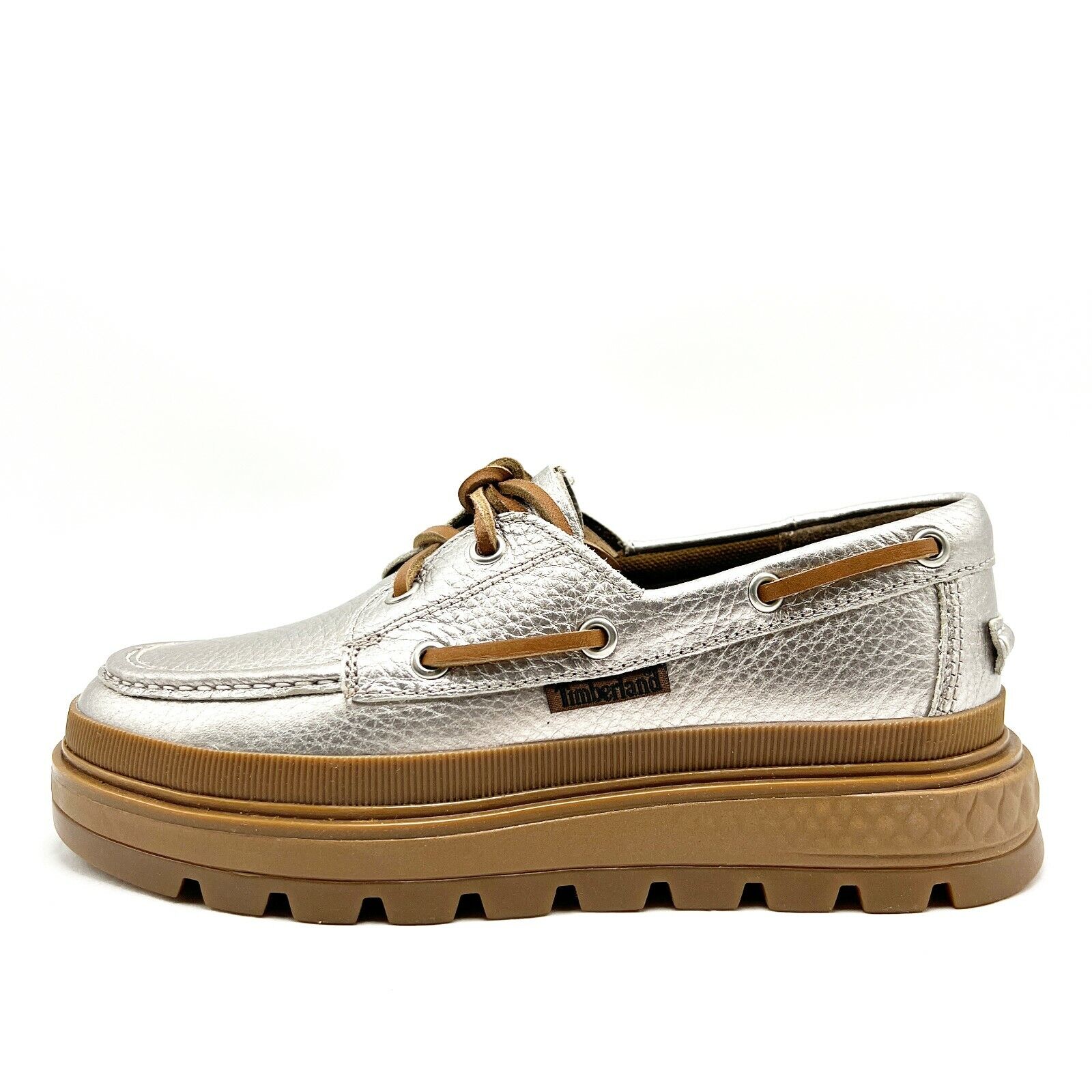 NEW* WOMEN TIMBERLAND Ray City Platform Boat Shoe Silver NEW* WOMEN TIMBERLAND Ray City Platform Boat Shoe Silver