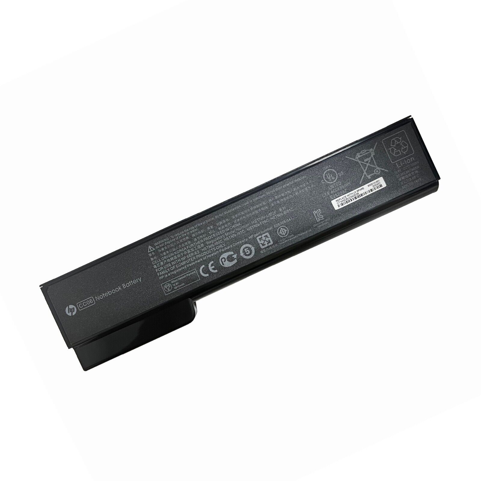 9-Cell 7800mAh Replacement Battery For HP EliteBook 8460p, 8460w, 8560p, 8470p (Fits 631243-001, HSTNN-F08C) - 10.8V/11.1V Li-Ion
