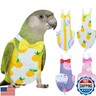 QBLEEV Bird Diaper Cockatiel Clothes Flight Suite, Reusable Parrot Nappy with Waterproof Inner Layer, Cute Pigeon Pants Urine Wet Suit Costume for Conure Macaw African Budgies Sun Parakeet