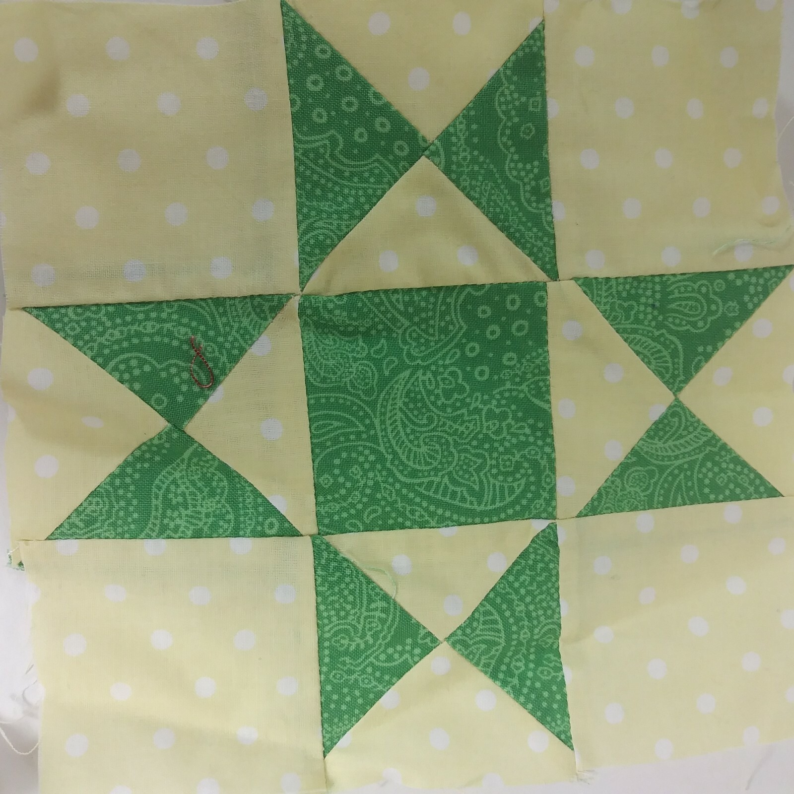 Vintage Quilt Blocks Stare Cotton Lot of 6 6 1/2 x 6 1/2