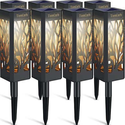Outdoor Upgraded Bright Solar Pathway Lights Bigger Size...