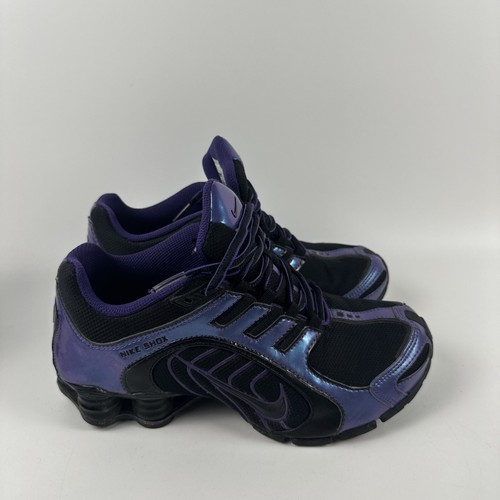 V nuna① Size 7.5 - Nike Shox Navina Triple Black Sparkle W for sale