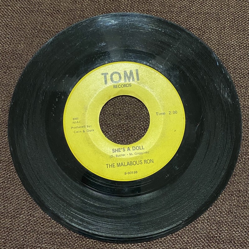 HEAR! RARE VG GARAGE SOUL 45 Malabous Ron She’s A Doll Start All Over TOMI ORIG
