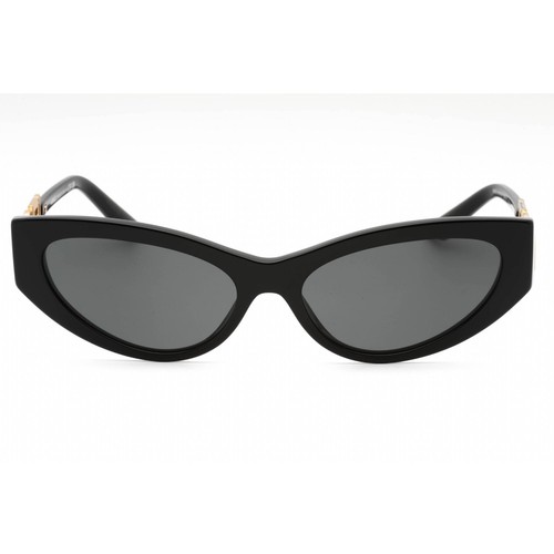 Pre-owned Versace Women's Sunglasses Black Plastic Cat Eye Full Rim Frame 0ve4470b Gb1/87 In Gray
