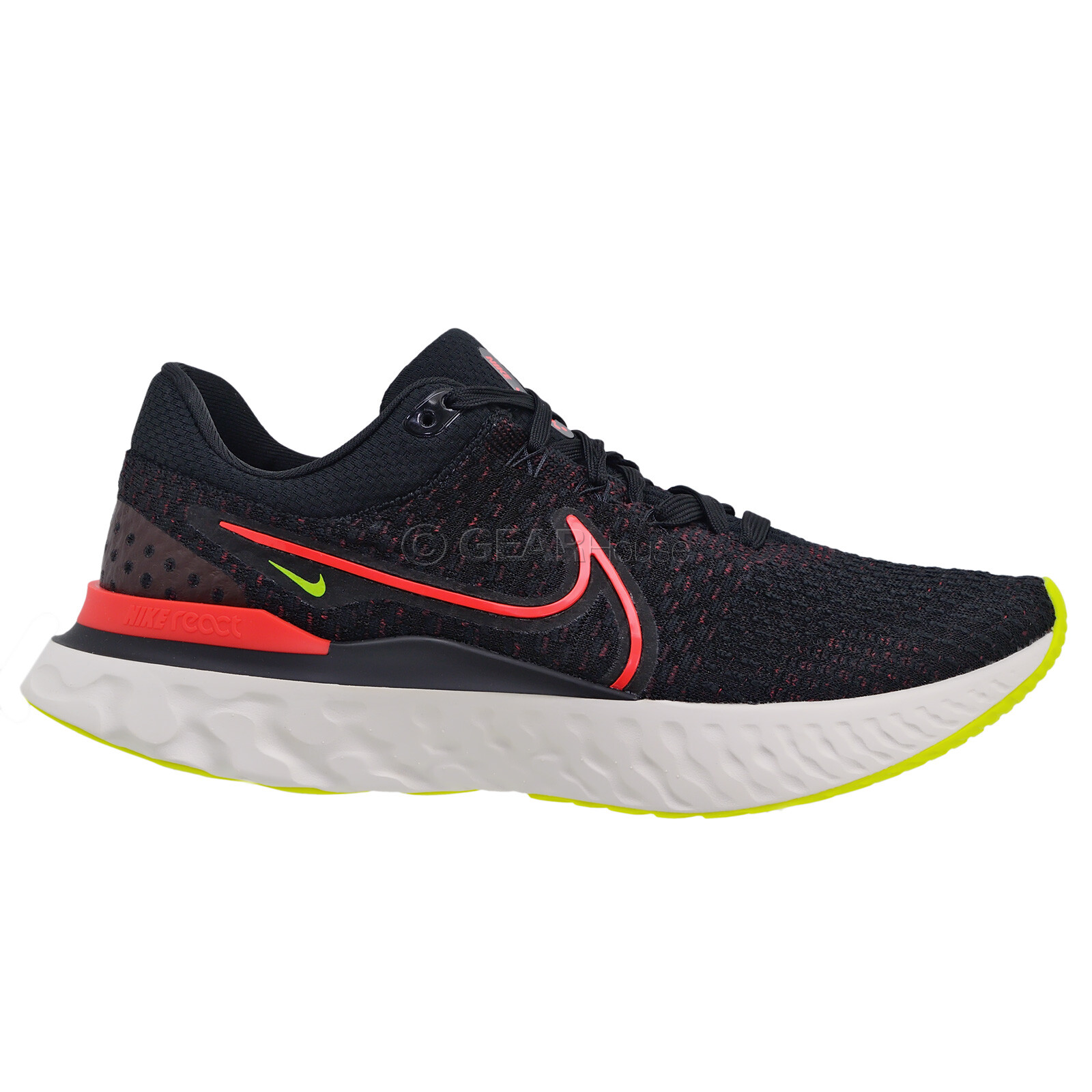 

Мужские кроссовки Nike React Infinity Run FlyKnit 3, черный красный, выбор размера, Nike React Infinity Run Flyknit 3