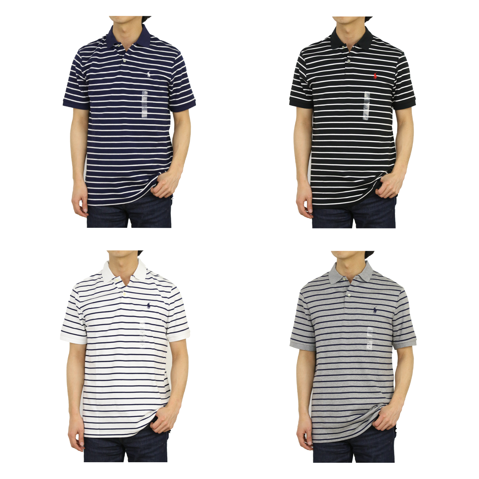 

Рубашка поло с коротким рукавом в полоску Polo Ralph Lauren классического кроя Soft Touch