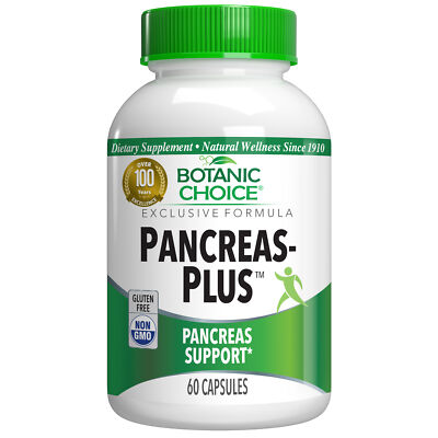 Botanic Choice Pancreas-Plus  Dietary Supplement, 60 Capsules