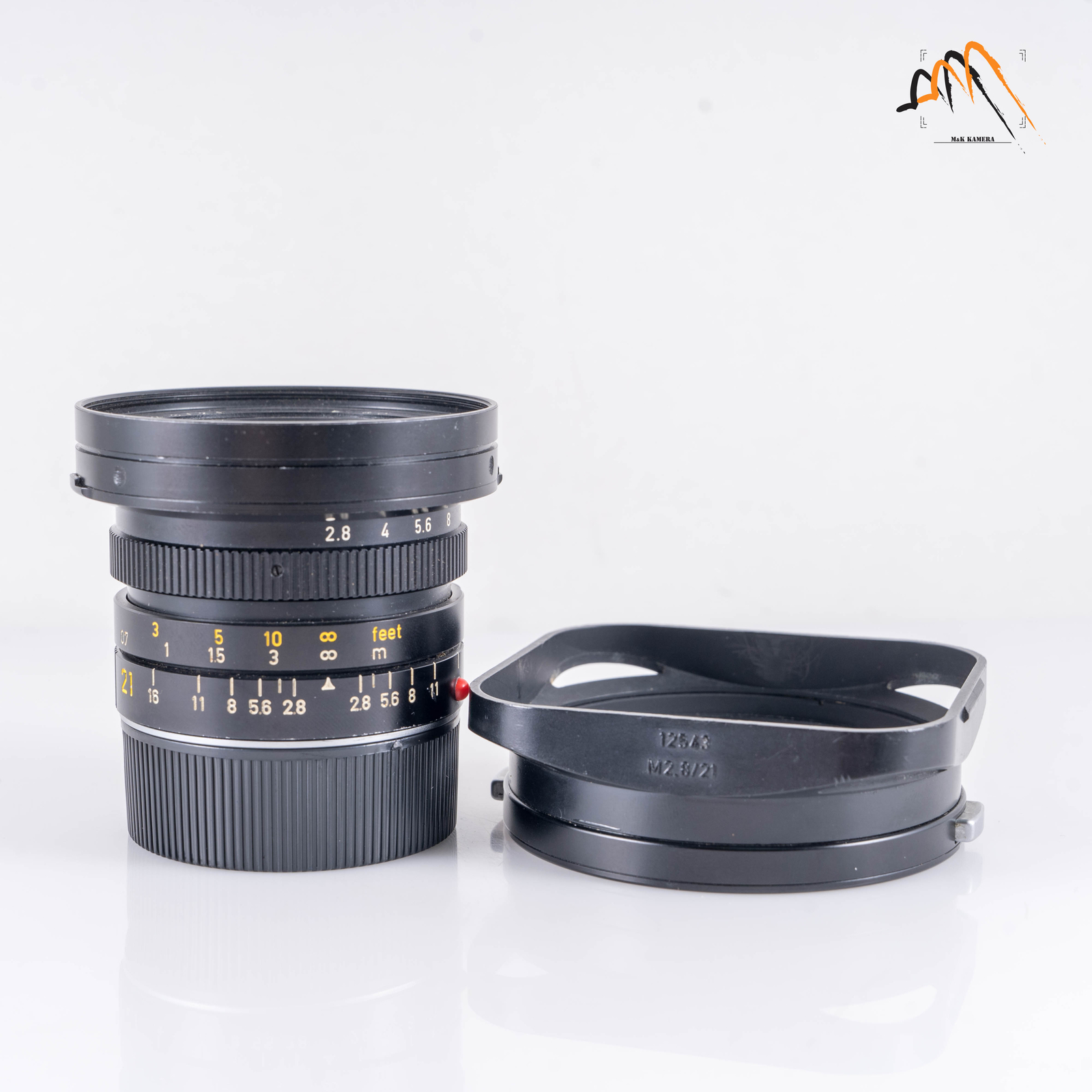 Leica Elmarit-M 21mm F2.8 E60 レンズ Leica Elmarit M 21mm/F2.8 E60 Pre-A Black Lens Yr.1985