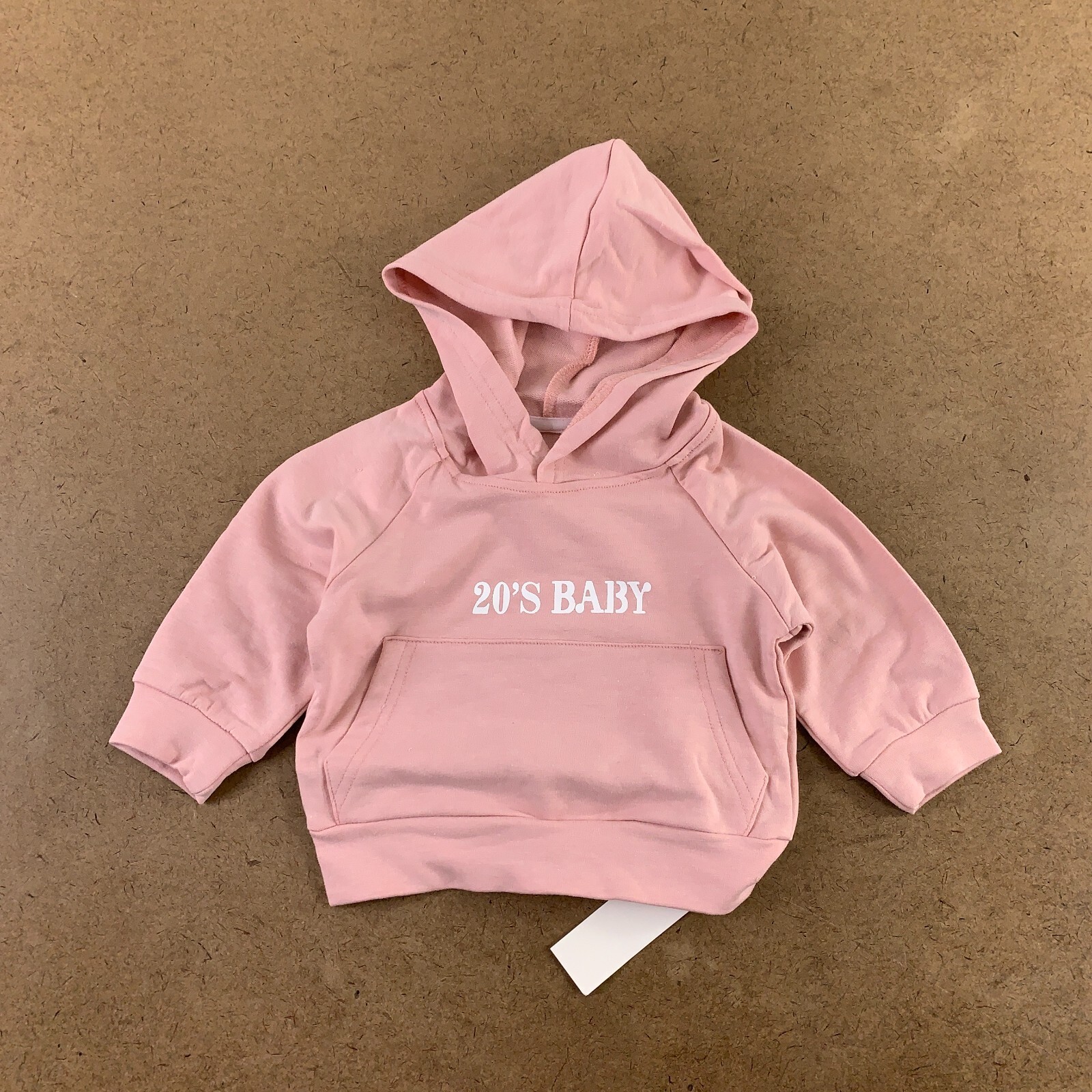 Shein Baby Girl Size 3-6 Months Pink 20's Baby Graphic Pullover Hoodie New  | eBay