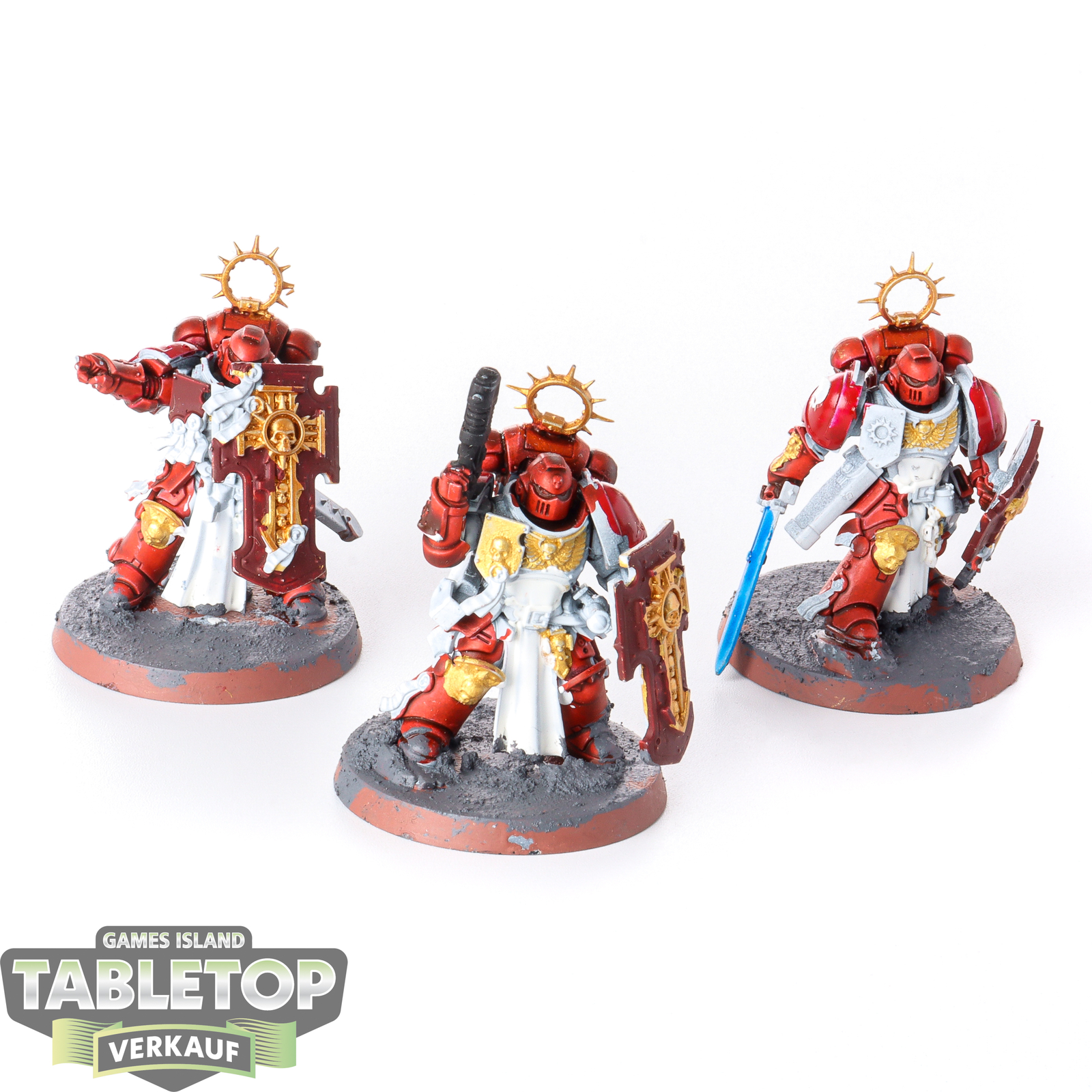 Blood Angels - 3 x Bladeguard Veterans - bemalt