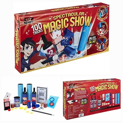 Spectacular Magic Show - Premium Magicians Set Create 100 Tricks Ages 7 Years +