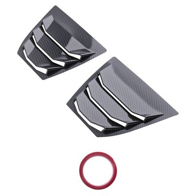 Carbon Fiber Look Window Louvers for Mazda 3 Axela 2014-2018 Side ABS