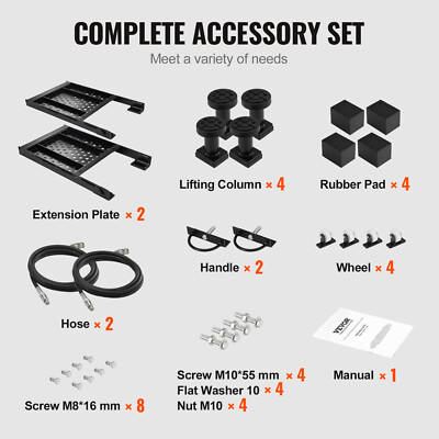 VEVOR Portable Car Lift 7000 LBS Automatic Car Lift System Jack for Home Garage