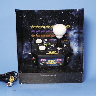 Space Invaders Plug N Play TV Arcade Joystick Retro Game Sealed MSI 5Y+ open box