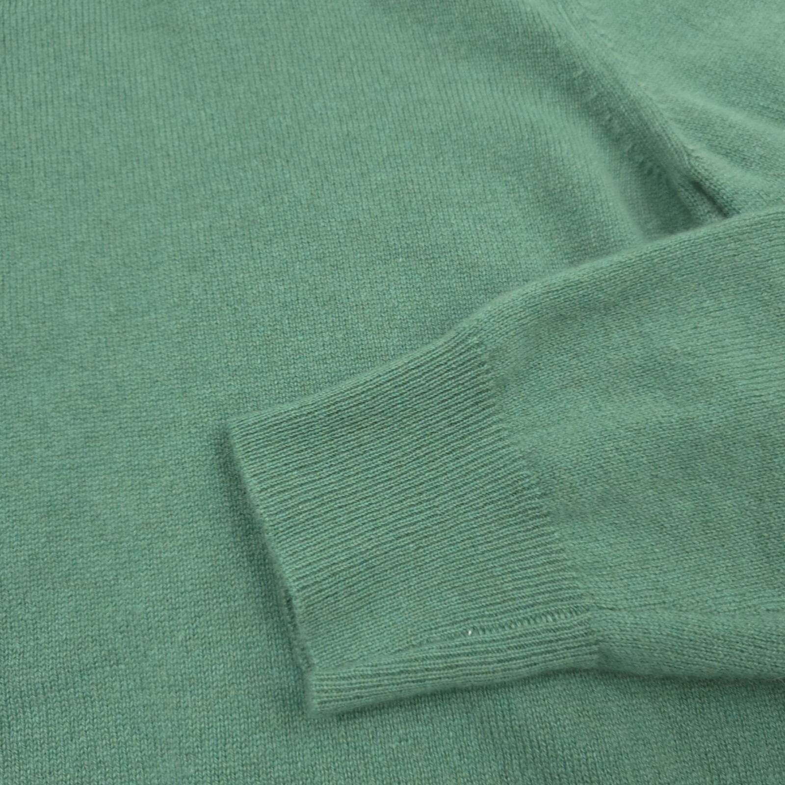Pre-owned Massimo Alba $950  Green Cashmere Half Zip Sweater Made In Italy Mens Size Xl