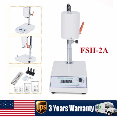 High Speed Homogenizer Lab Mixer Disperser 8000 to 22000RPM Emulsifying Machine