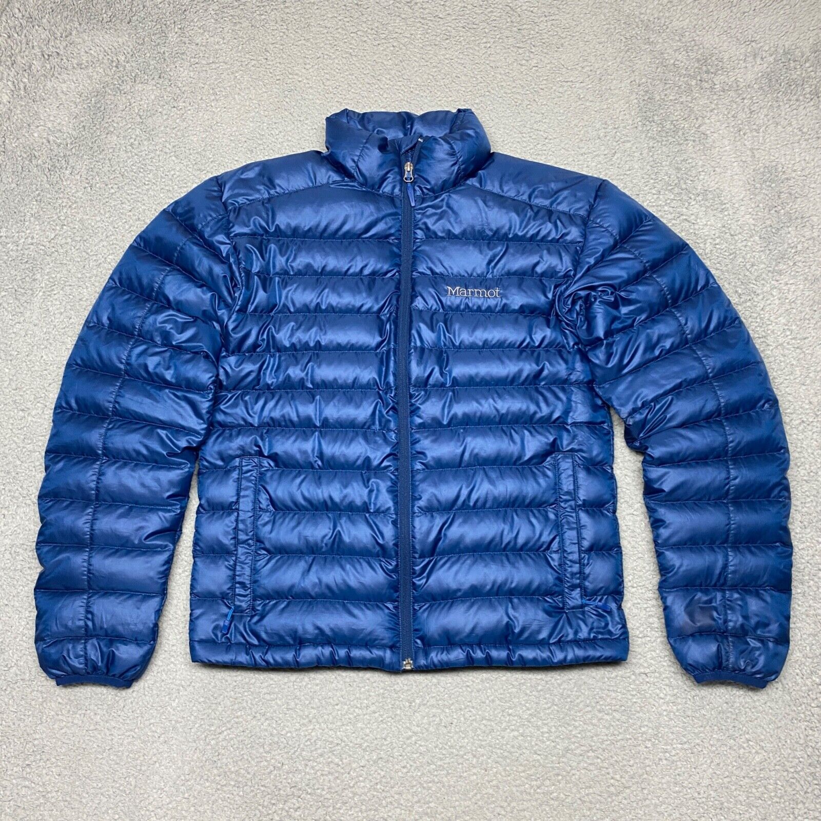Marmot Puffer Jacket Mens Small Blue 700 Fill Duck Down Coat Marmot Puffer Jacket Mens Small Blue 700 Fill Duck Down Coat