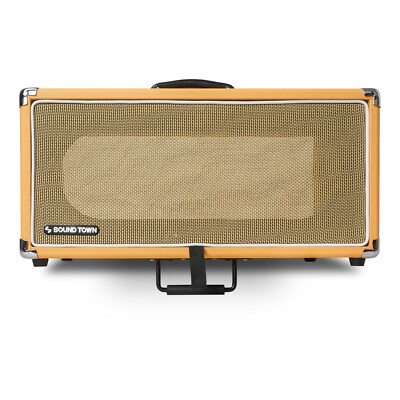 Sound Town Vintage 4U Amp Rack Case, 12.5'' Depth, Dust Cover,Orange (STVRC-4OR)