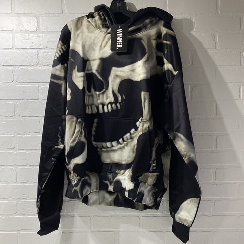 スウェット・トレーナー VISION OF SUPER RUINED SKULL SWEATSHIRT RUINED SKULL HOODIE