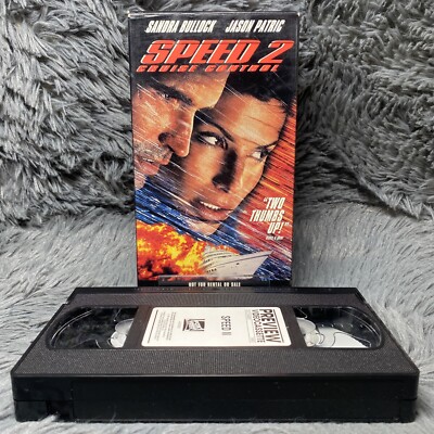Speed 2: Cruise Control VHS 1997 Promo Screener Demo Tape Classic Movie Film