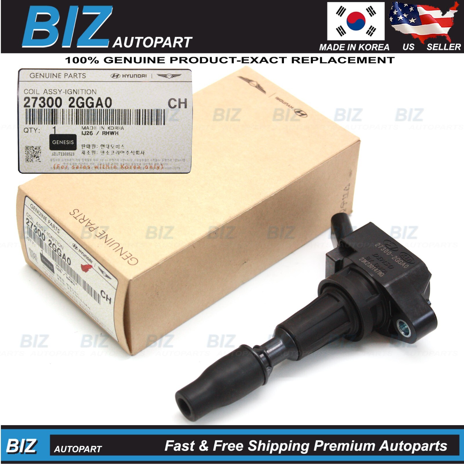 *2nya*① Genuine Ignition Coil for 15-25 Genesis Hyundai Kia Various