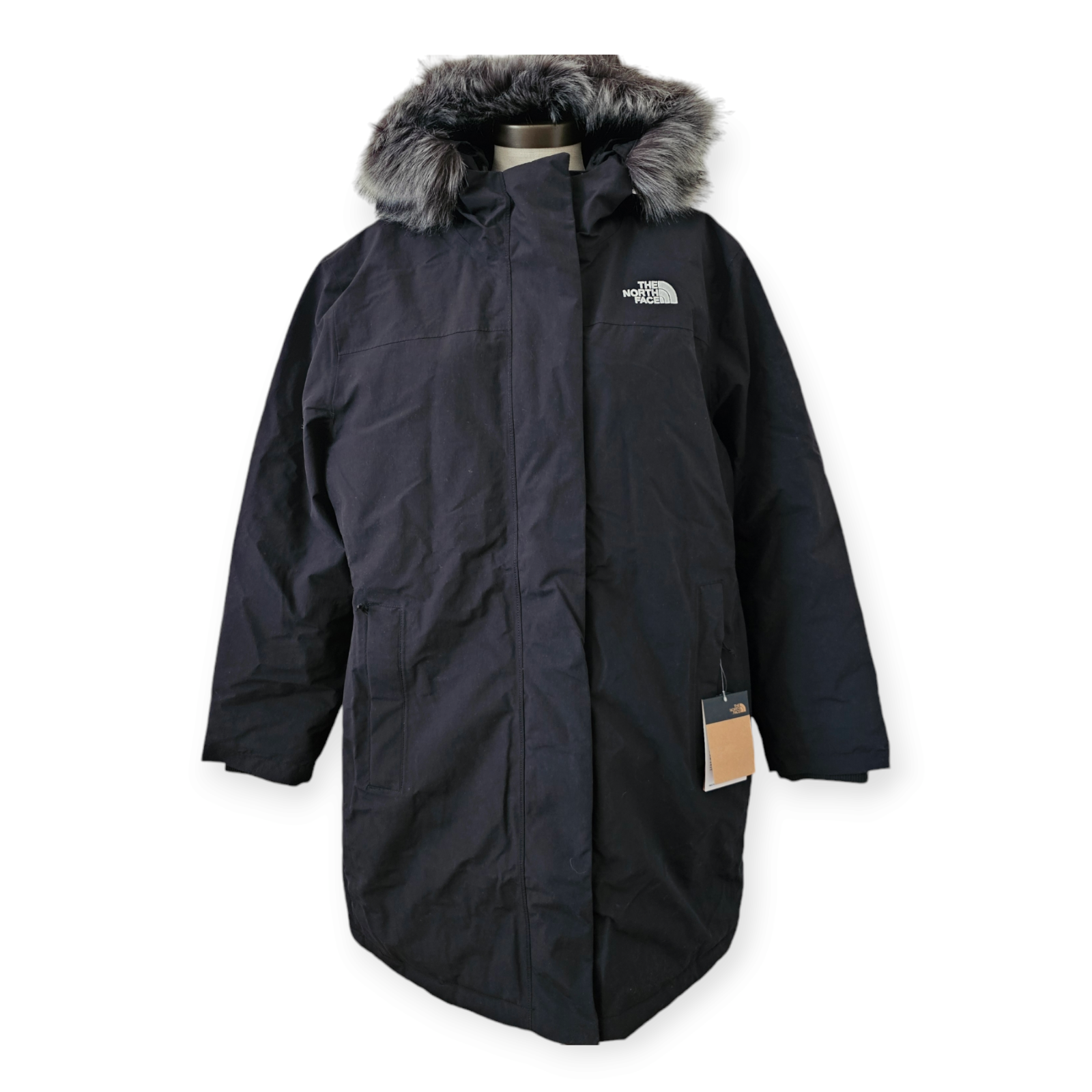 Pre-owned The North Face Arctic Women's Waterproof 600 Down Parka Black Plus Size 2x