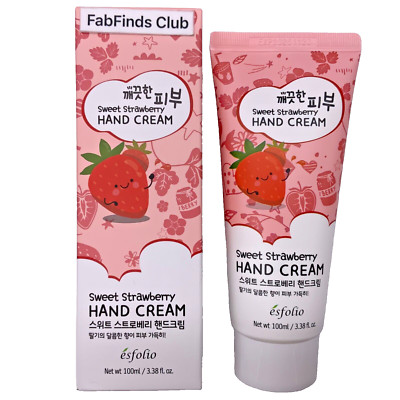 Korean Esfolio Sweet Strawberry Hand Cream 100ml Sealed New in Box